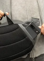 Велика жіноча поясна сумка бананка Sambag DynamicDart графітова 38 × 21 × 7 см (80411009) - мініатюра 5