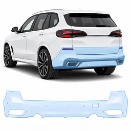 Антигравійна захисна бронеплівка за лекалами для BMW X5 G05 facelift 2023- задній бампер