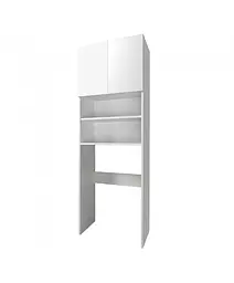 Пенал Мойдодир Soft Line П-64 над пральною машиною, Білий - мініатюра 4