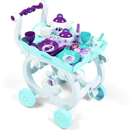 Ігровий набір Smoby Toys Візок Фроузен-2 Знімна таця і сервіз 17 аксесуарів (310517) - мініатюра 6