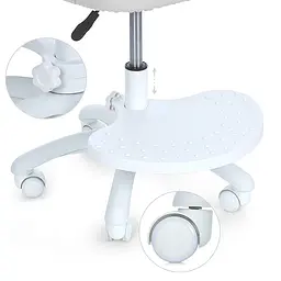 Дитяче крісло Bambi M 6056-11 з підлокітником і підніжкою сіре (RLT48539) - мініатюра 5