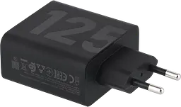 Зарядний пристрій Motorola 125W GaN USB + кабель 1 m (SJMC1252) чорний - мініатюра 3