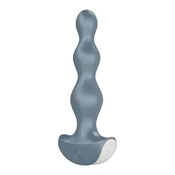 Анальний стимулятор-намистини з двома моторами Satisfyer Lolli-Plug 2, Сірий - мініатюра 4