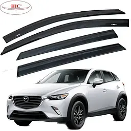 Дефлектори вікон вітровики HIC для Mazda CX-5 2010-2017 Оригінал (Ma29)
