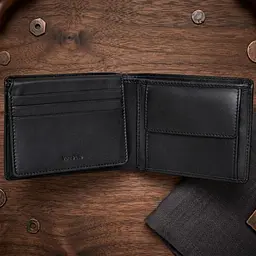 Чоловіче портмоне Tony Perotti з натуральної шкіри Cortina 5051 nero (90115) Чорне - мініатюра 4