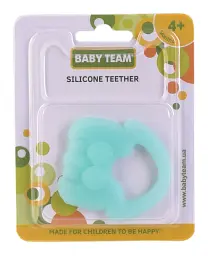 Прорізувач для зубів силіконовий Медуза Baby Team 4008 Бірюзовий shop (2000990144638)