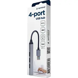 USB-Хаб Gembird USB-A на 4x-USB (UHB-U3P1U2P3-02) - мініатюра 3