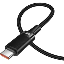 Дата кабель Hoco U153 Extreme Type-C to Type-C 100W (1.2m) Black - мініатюра 5