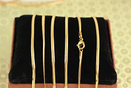 Ланцюг Xuping Jewelry снейк 45 см 2,5 мм золотистий - мініатюра 2