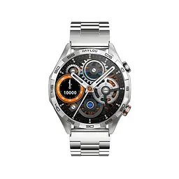 Розумний годинник Haylou Solar 5 (LS20) (2 ремінці Silicone + Stainless steel) сріблясті - мініатюра 3