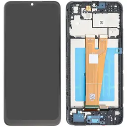 Дисплей Samsung A045 Galaxy A04 чорний, оригінал PRC, з рамкою