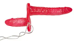 Страпон - Bad Kitty Vibrating Strap-On Duo - мініатюра 3