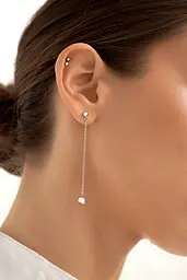 Срібні сережки-гвоздики Silver Ball (40018)