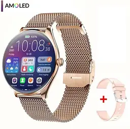 Смарт-годинник Smart Watch MT55 Gold 2 ремінця - мініатюра 2