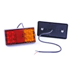 Задній ліхтар LED універсальний прямокутний 14х7см NZ-427B 12V-24V 2 шт. SQ-0017