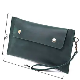 Вінтажна матова жіноча тревел-косметичка Shvigel 16430 зелена - мініатюра 3