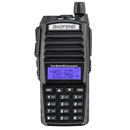 Портативна рація Baofeng UV-82 5W Li-ion UHF/VHF (Чорний)