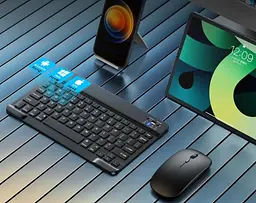 Бездротовий комплект Primo NB03 Bluetooth клавіатура і мишка - Black - мініатюра 7