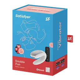 Вібратор Satisfyer Double Fun Partner 9.3 см білий - мініатюра 7