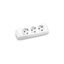 Колодка для подовжувача Panasonic X-tendia із заземленням 3 гнізда grey (WLTB04302GR-UA)