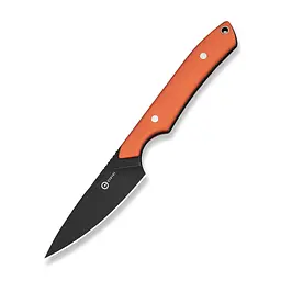 Нож фиксированный карманный Civivi High Grass Field Knife (7,4 см) 14C28N/G10 оранжевый с чехлом
