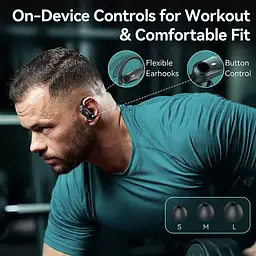 Спортивні бездротові Bluetooth навушники TWS T59, з індикатором заряду і кнопками управління та LED-дисплеєм - мініатюра 10