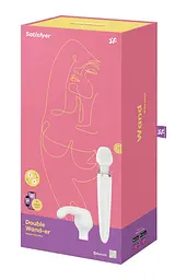 Вібромасажер Satisfyer Double Wand-er, 27х5.5 см. (білий) - мініатюра 2