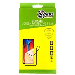 Скло захисне Dengos Ceramic Film для Samsung Galaxy A22 (black) (TGCF-07)