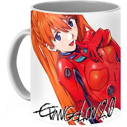 Кухоль GeekLand Evangelion Євангеліон Аска Ленглі Сор'ю CP 03.461 330 мл білий - мініатюра 3