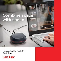 SANDISK Desk Drive 4TB USB Type-C Desktop External SSD, up to 1000MB/s, High-capacity Solid State Drive - мініатюра 7