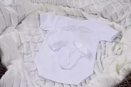 Набір на виписку та хрестини боді + шкарпетки "Ангел" зріст 74 см Brilliant Baby Білий - мініатюра 4
