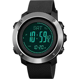 Годинник наручний Skmei 1611 Black, 1611BK (15976) - мініатюра 2