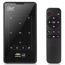 Проектор 4k Android K95-DLP з аккумулятором 4500 mAh Black - мініатюра 4