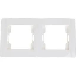 Рамка Brille для розетки ZB-2F wh