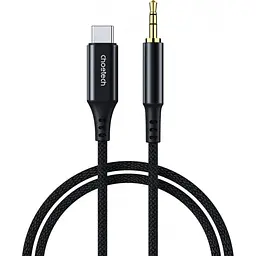 Кабель AUX Type-C - TRS Audio 3.5мм M/M DAC Chip 96kHz, 1.0 м, чорний Choetech
