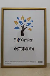 Фоторамка 30х42, золота із золотою вставкою, 1511-0491-11, СКЛО + ДВП                                                                                                                                                                                                                                                                                                                                                