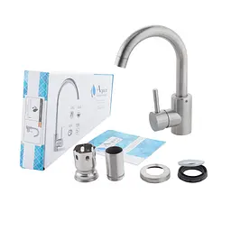 Змішувач для раковини Agua Acero-INOX011 CV023287 Хром матовий - мініатюра 10