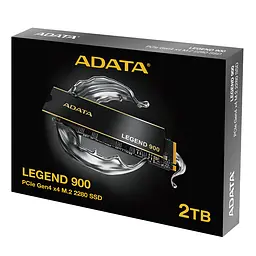 Накопичувач SSD M.2 ADATA LEGEND 900 2TB 2280 PCIe Gen 4x4 3D NAND Read/Write: 7000/5400 MB/sec (SLEG-900-2TCS)
