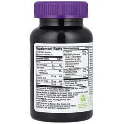 Чорна бузина для сну та імунітету Nature's Way Sleep + Immune with Melatonin & L-Theanine 50 жув цук - мініатюра 2