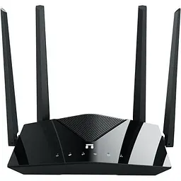 Роутер Netis NX10, чорний, WiFi 6 (802.11ax), 5GHz (до 1201 Мб/с)/2.4GHz (до 300 Мб/с), 1xGWAN, 3xGLAN, 4 зовнішні незнімні