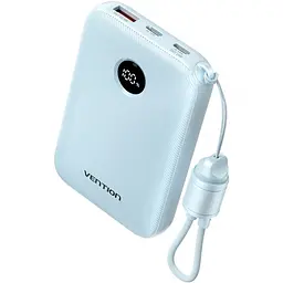 Універсальна мобільна батарея Vention 10000mAh 22,5W Fast Charging, USB-A, 2xUSB-C Синій