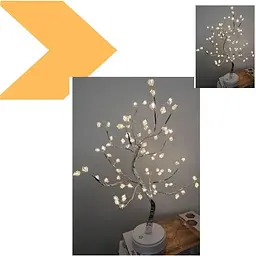 Лампа настільна XPRO NNG-06 LED Дерево сріблястий кристал тепле світло (44898-NNG-06_323) - мініатюра 3