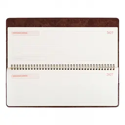 Планінг-щотижневик настільний Leo Planner 2027 Status 34х13 см 128 сторінок коричневий (252763) - мініатюра 11