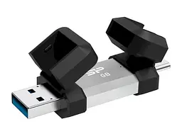 Флешка Silicon Power 64 GB Mobile C51 Silver (SP064GBUC3C51V1S) - мініатюра 3