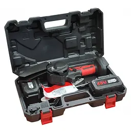 Безщіткова акумуляторна ланцюгова мініпила 6 inch Electric SAW у кейсі 2 акумулятори Червона - мініатюра 7