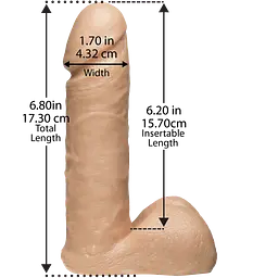 Фалоімітатор Doc Johnson Vac-U-Lock 6 Inch ULTRASKYN - мініатюра 3