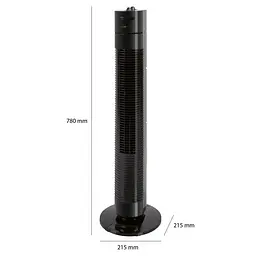 Вентилятор колонний Clatronic TVL 3770 78cm, потужність 35вт, чорний - мініатюра 3