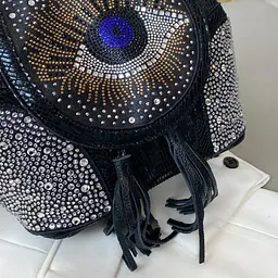Сумка жіноча Italian Bags Eye 22х23 см Чорний (id_1467) - мініатюра 3