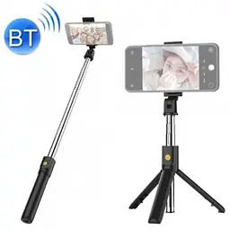 Селфі палиця штатив тринога для телефона Bluetooth з пультом Selfie Stick K07 Чорний - мініатюра 5