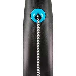 Рулетка Flexi Black Design для собак трос розмір S 5 м синя - мініатюра 2